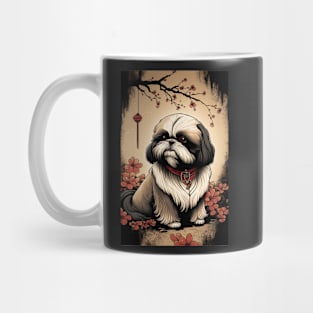 Super Cute Shih Tzu Portrait - Japanese style Mug